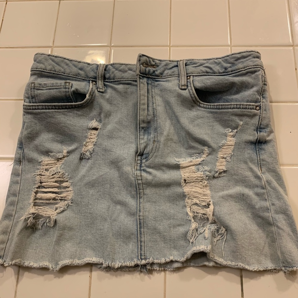 Distressed Forever 21 Skirt